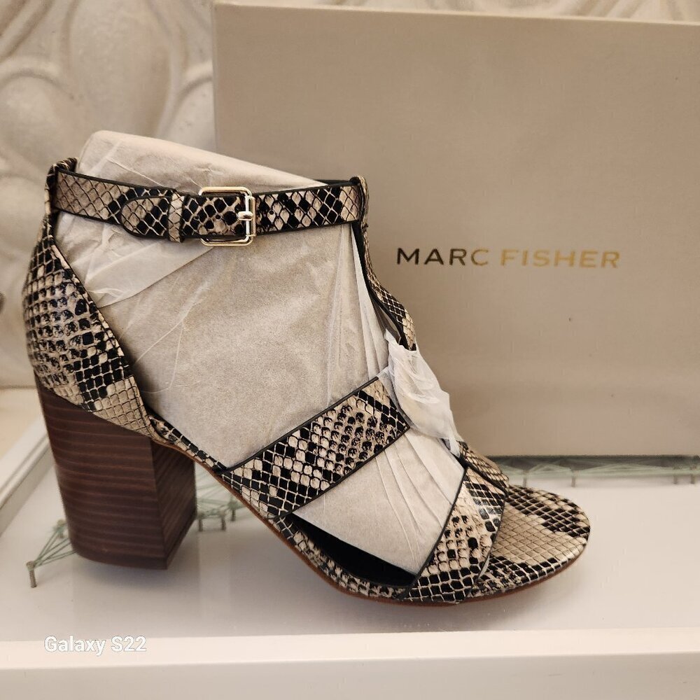Marc Fisher "Walinda" Snakeskin print Sandals. NIB. Size Various